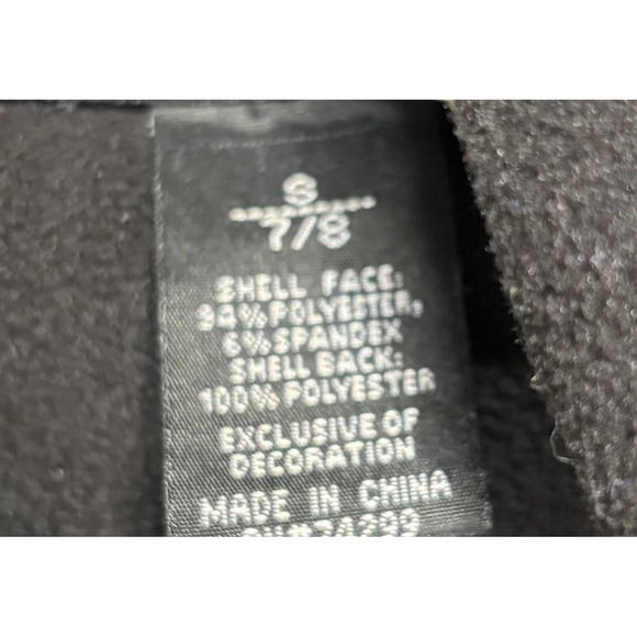 Snozu Jacket Youth Small 7/8 Black Gray Camo Hooded Softshell Fleece Lined - Picture 4 of 9